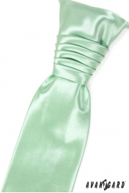 Нежно зелена сватбена вратовръзка