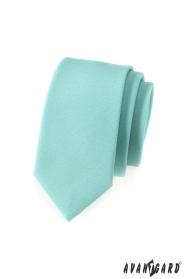 Тясна вратовръзка в ментово зелено