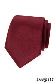 Мъжка вратовръзка в цвят бордо