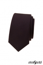 Тъмнокафява луксозна тясна вратовръзка