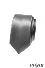 Тясна вратовръзка AVANTGARD в светло сиво