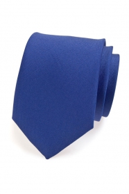 Синя матова вратовръзка