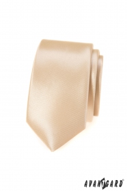 Тясна вратовръзка в цвят слонова кост