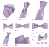 Светло лилава френска вратовръзка за деца - универсален