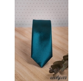 Изумрудено зелена тясна вратовръзка - ширина 5 см
