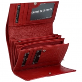 Червен дамски портфейл - Sia - 15 x 9 x 4