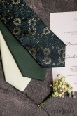 Матово зелена LUX вратовръзка - ширина 7 см