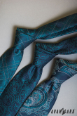 Шарена керосин синя вратовръзка - ширина 8 см