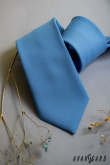 Светлосиня матова вратовръзка - ширина 7 см