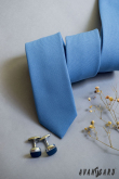 Синя тясна вратовръзка - ширина 5 см