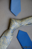Синя тясна вратовръзка - ширина 5 см