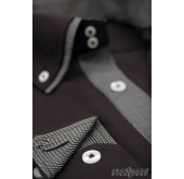 Черна карирана риза Slim Fit - 45/46/194