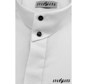Мъжка риза с висока яка, бяла - 45/182