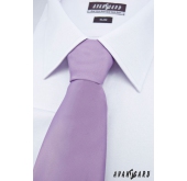 Гладка люляк вратовръзка - ширина 7 см