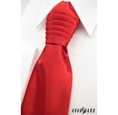 Гладка червена сватбена вратовръзка - универсален
