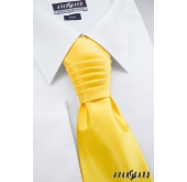 Отличителна сватбена вратовръзка в жълто
