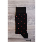 Черна папийонка на точки в комплект с чорапи